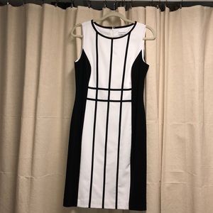 Black and white Calvin Klein dress